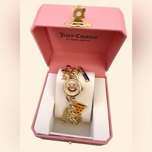 *new* Juicy Couture Gold Tone Watch with Charms